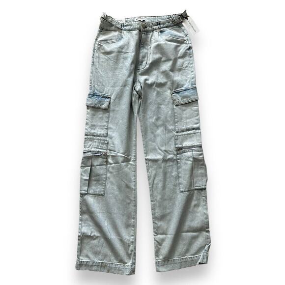 New WeWoreWhat High-Rise Utility Jeans Indigo Straight Leg Denim Size 29 NWT - Picture 5 of 9